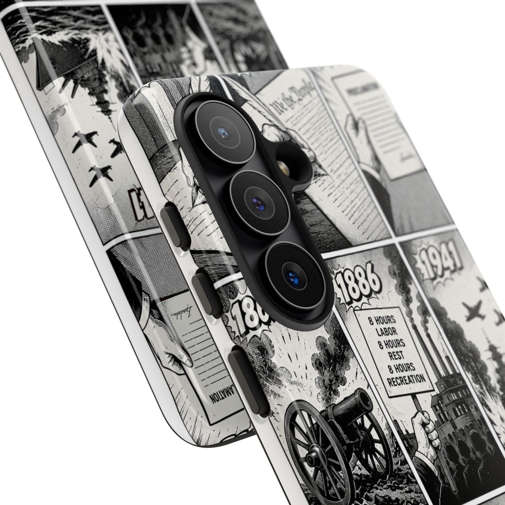 America Through the Ages Comic History Phone Case Printify