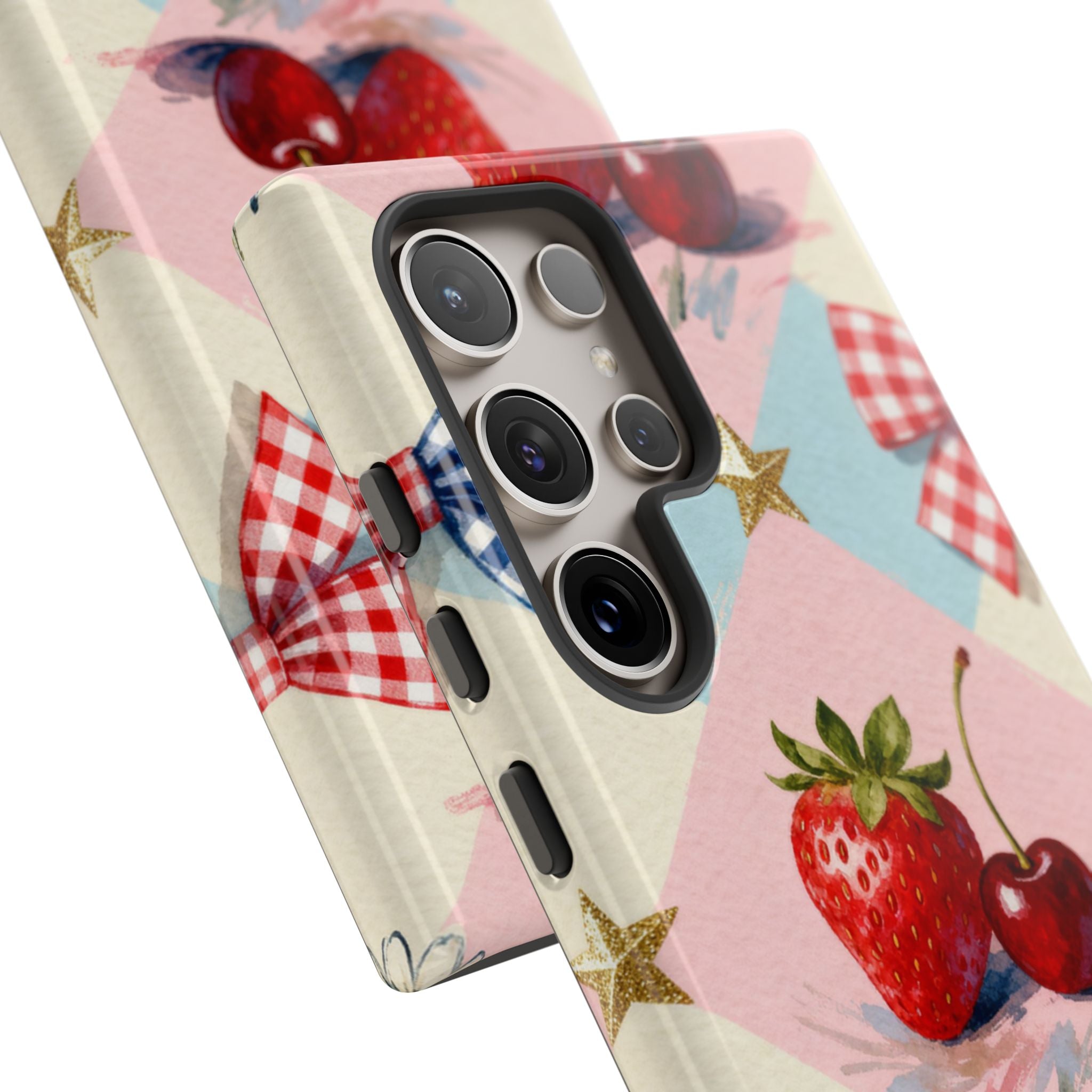 Americana Coquette Cherry Picnic Phone Case Printify