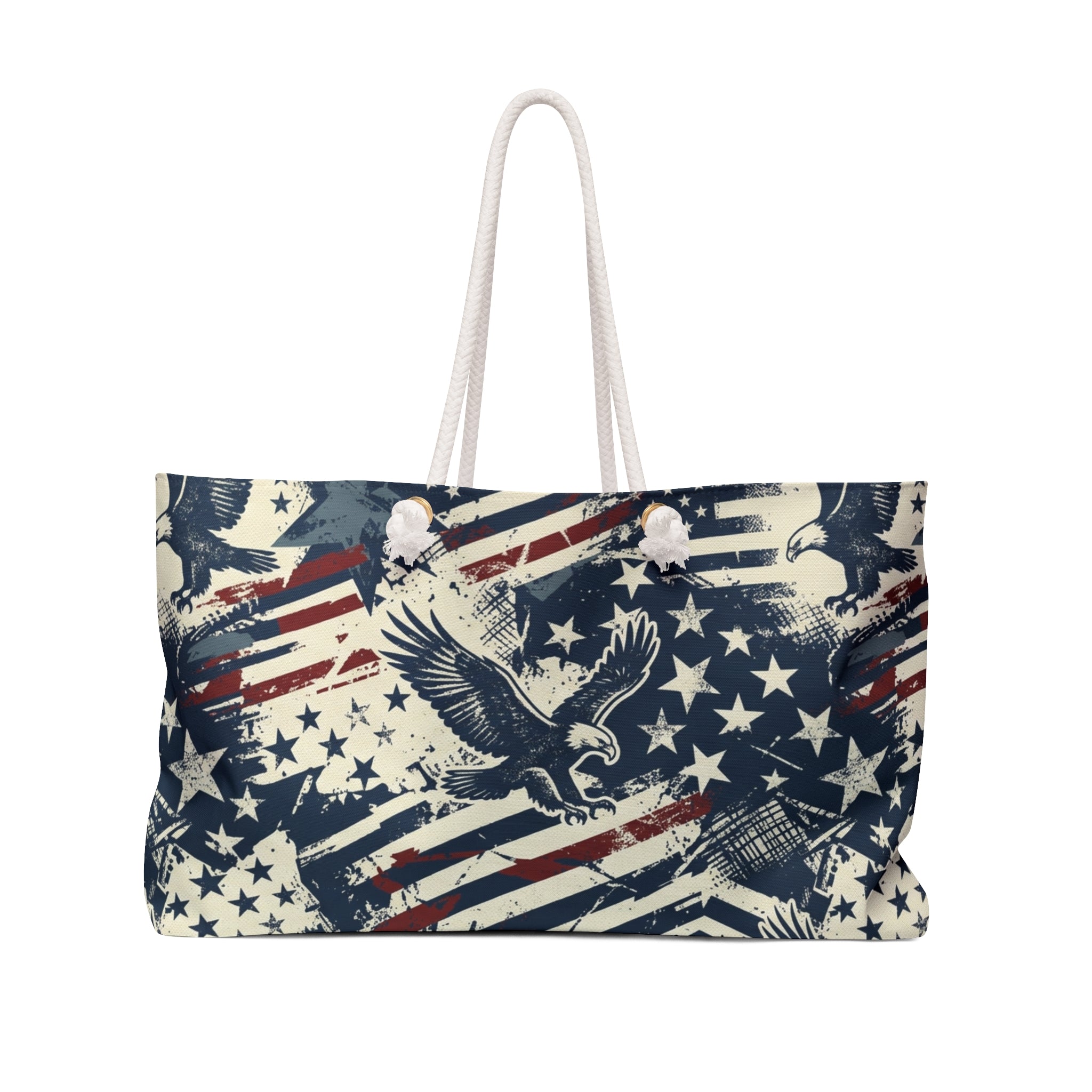 Vintage Americana Eagle Weekender Tote Printify