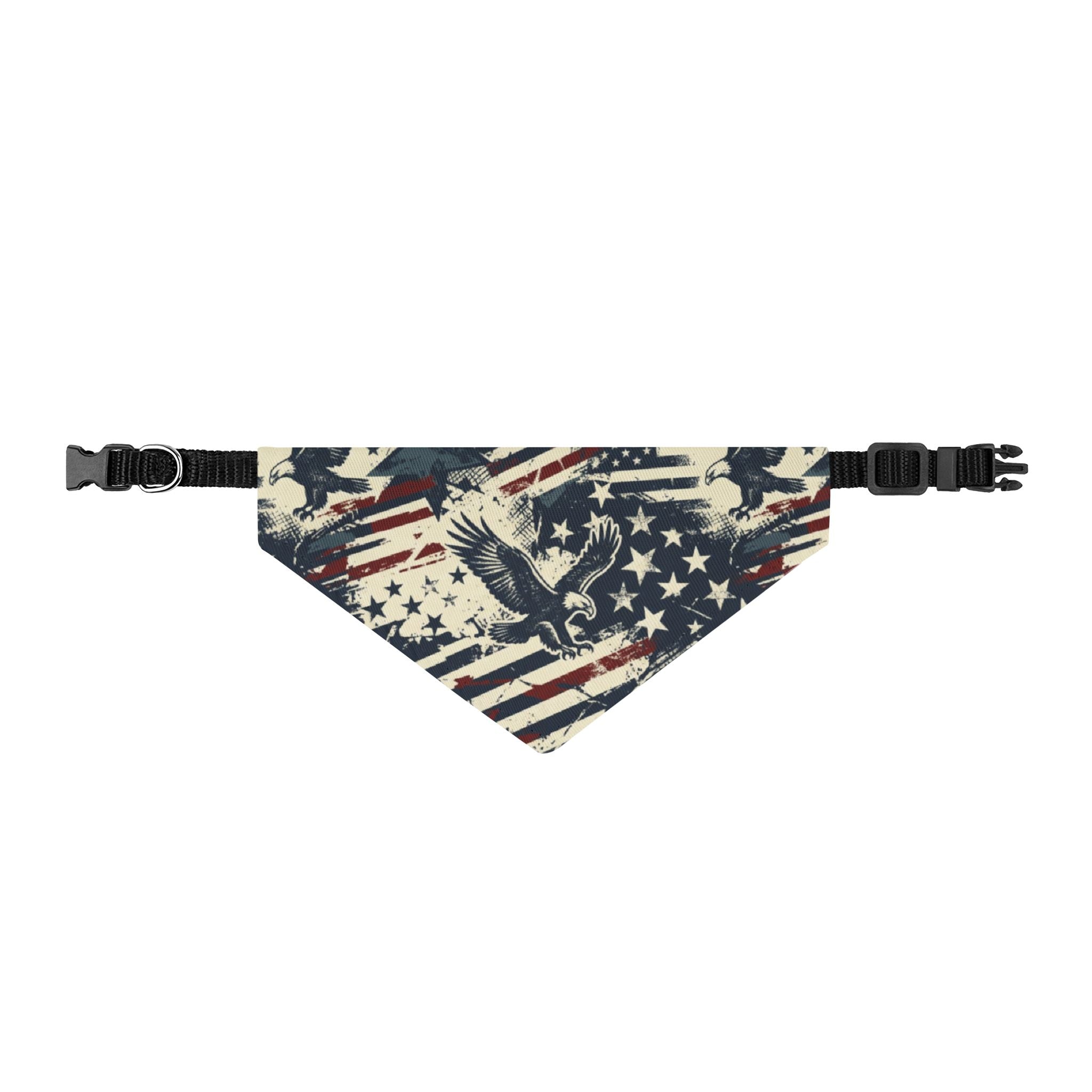 Freedom Eagle Dog Bandana – Patriotic Americana Pet Bandana Printify