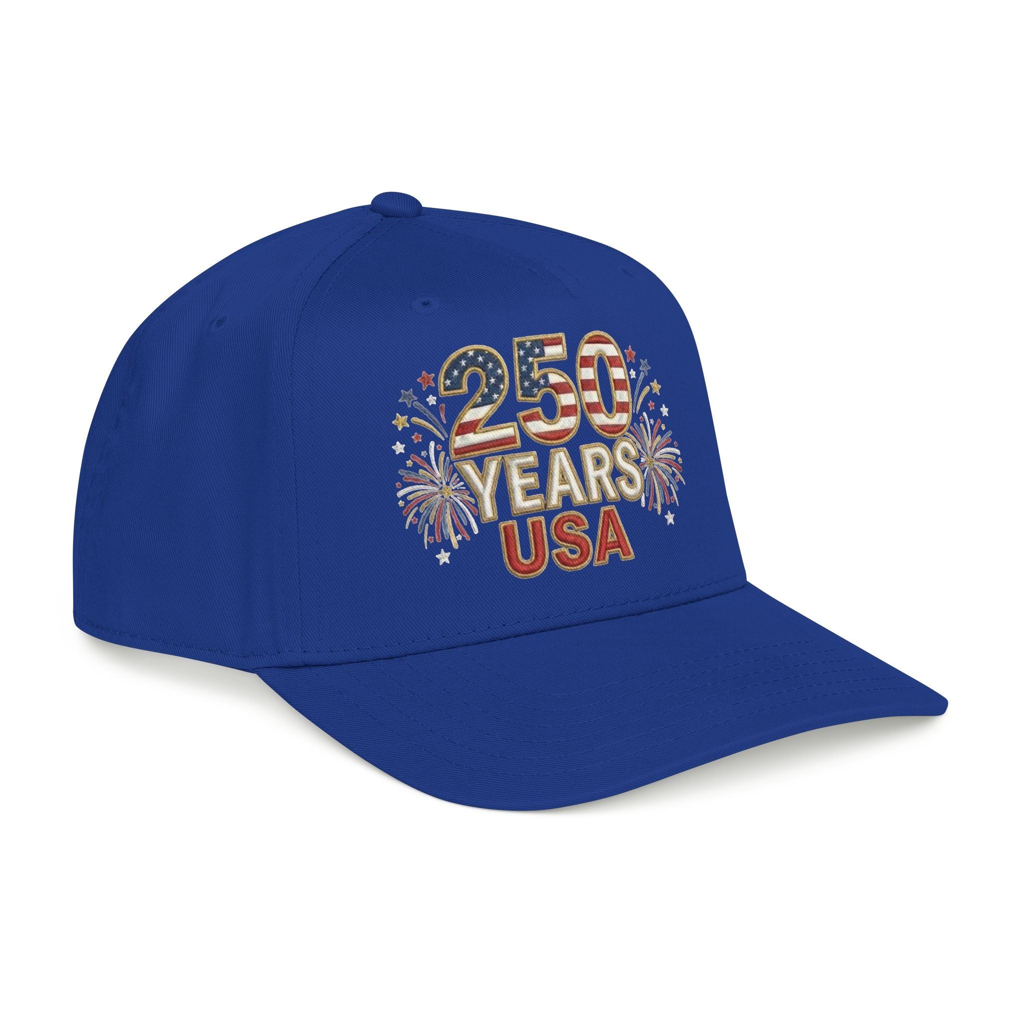 "250 YEARS" Patriotic Baseball Cap – America 250 Snapback Hat (Dark Colors)