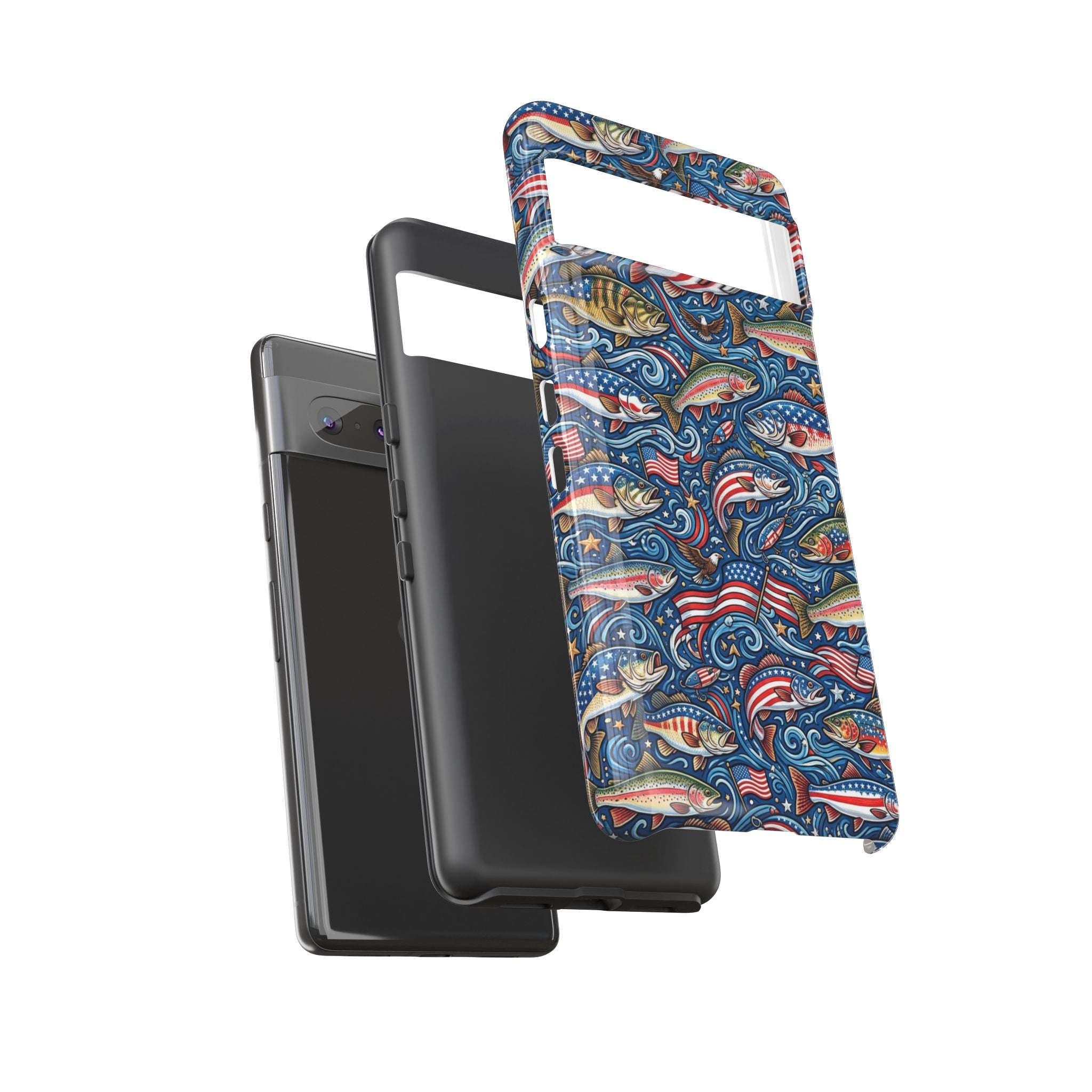 Patriotic Fishing Waters Phone Case Printify