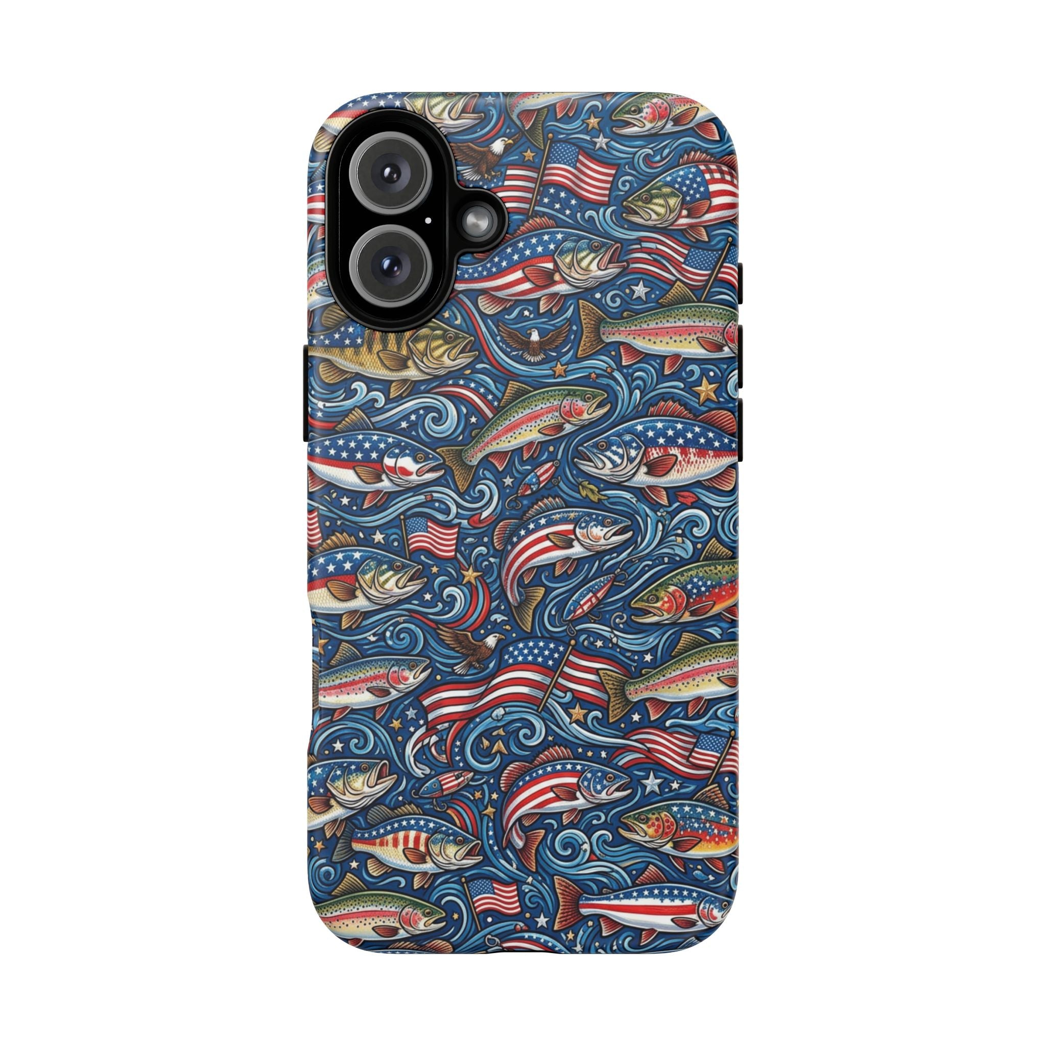 Patriotic Fishing Waters Phone Case Printify