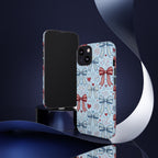 Patriotic Coquette Bows & Fireworks Phone Case Printify