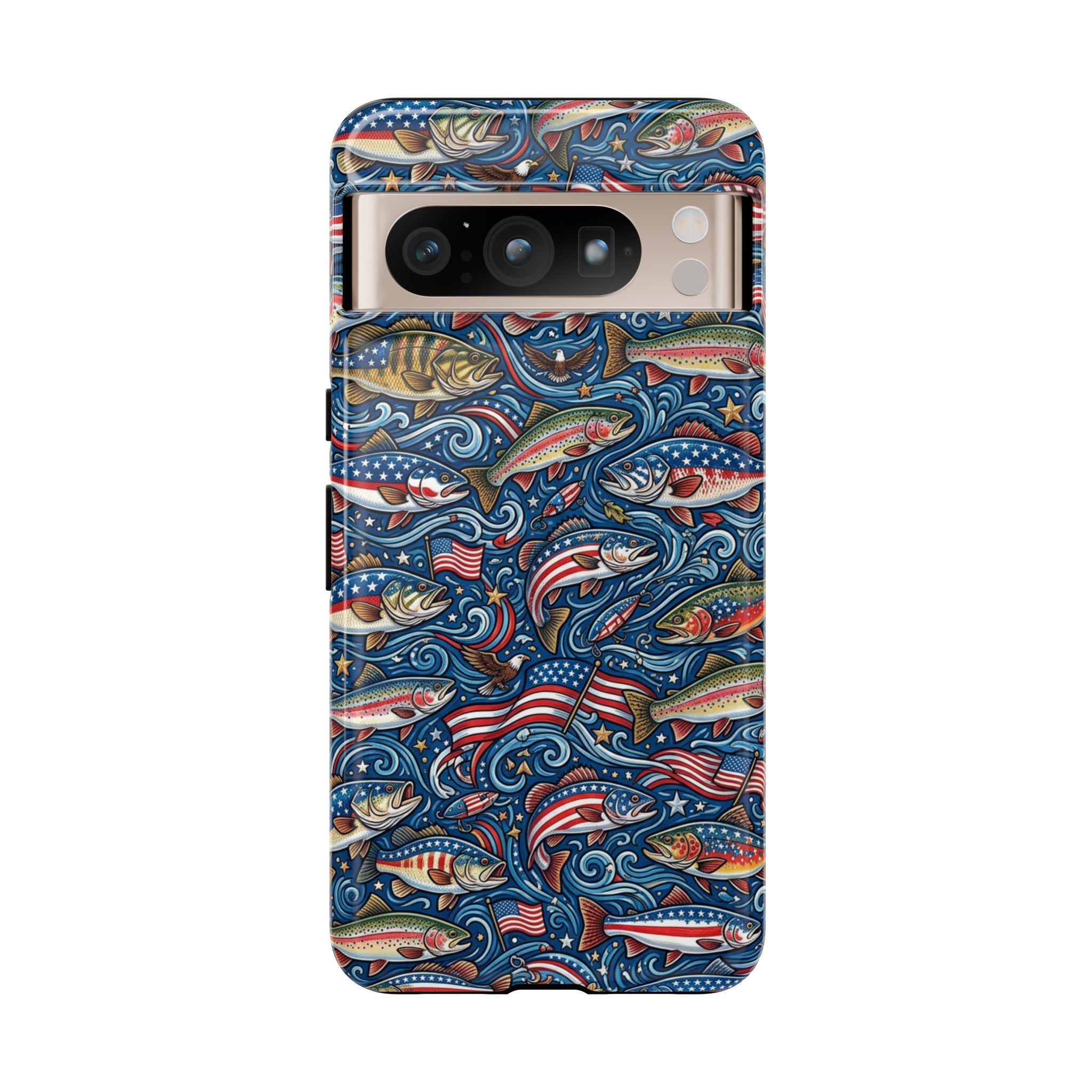 Patriotic Fishing Waters Phone Case Printify