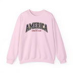 America Athletic Club Crewneck Sweatshirt – Vintage Collegiate Americana Pullover Printify