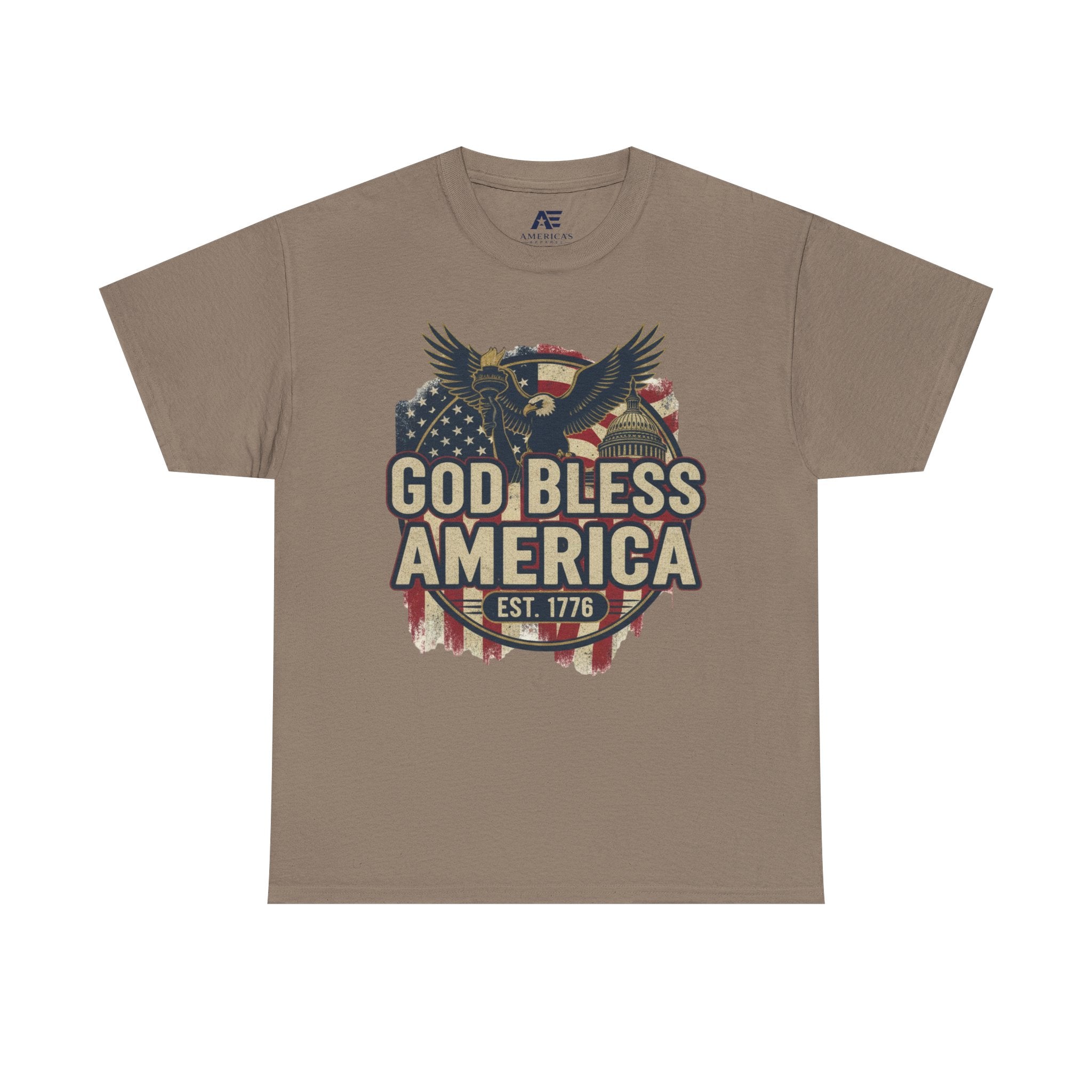 God Bless America 1776 Patriotic T-Shirt – Vintage American Heritage Tee