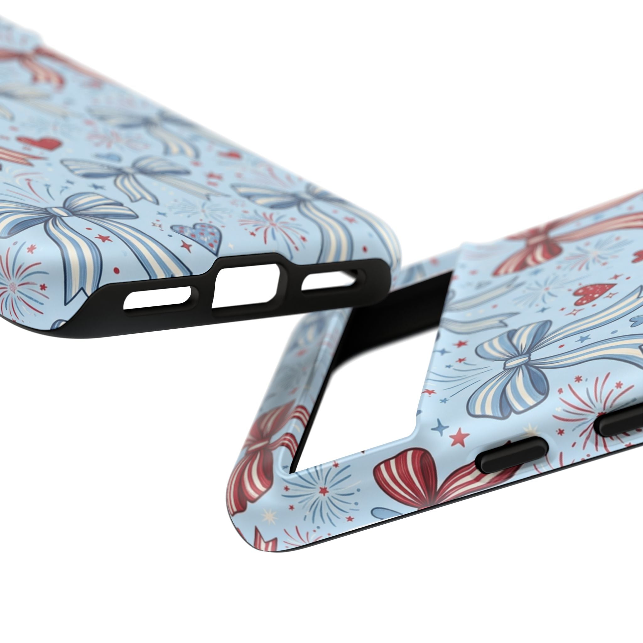 Patriotic Coquette Bows & Fireworks Phone Case Printify