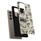 Patriotic Outdoors Phone Case – Bass Fishing & Vintage Americana Case Printify