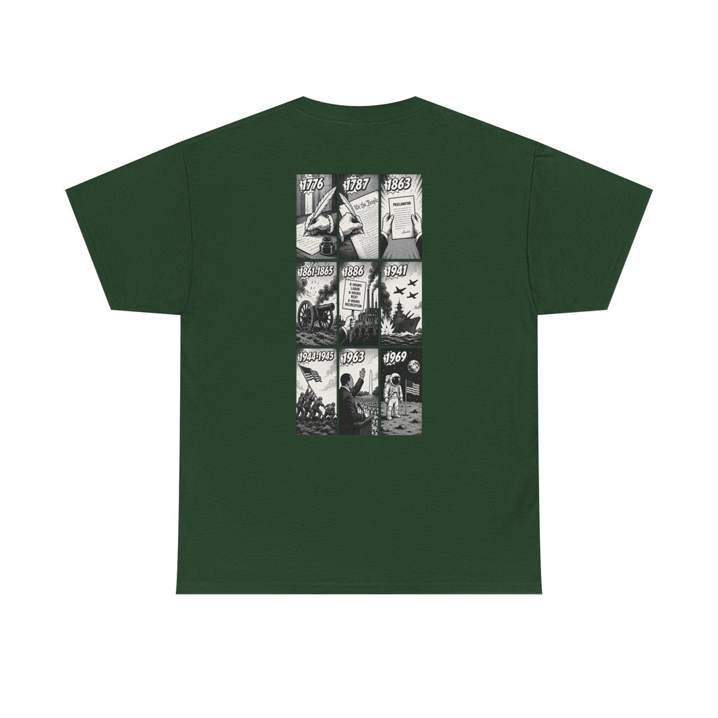 America Comic Book History T-Shirt Printify