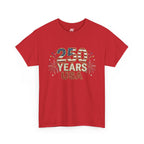 "250 YEARS" Patriotic Unisex Cotton T-Shirt – Gildan 5000 Heavy Tee