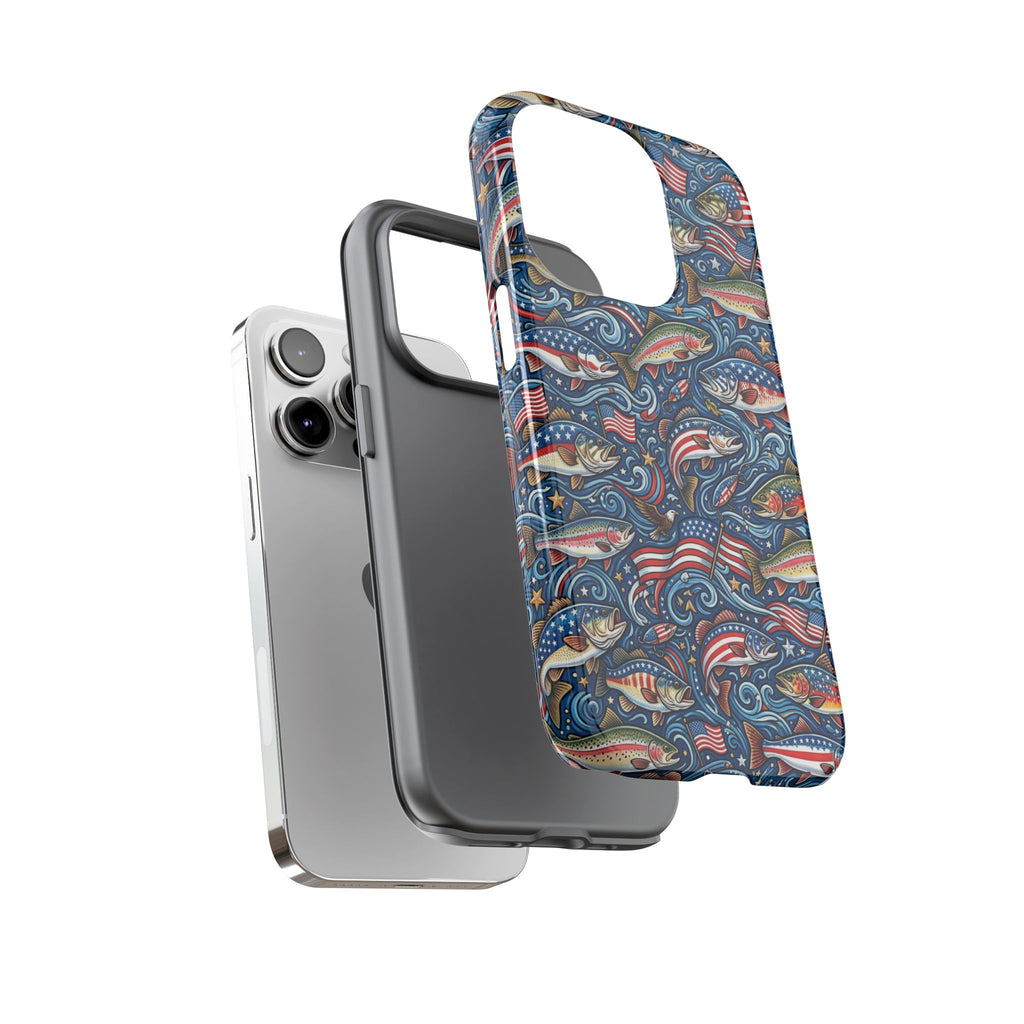 Patriotic Fishing Waters Phone Case Printify