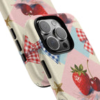Americana Coquette Cherry Picnic Phone Case Printify