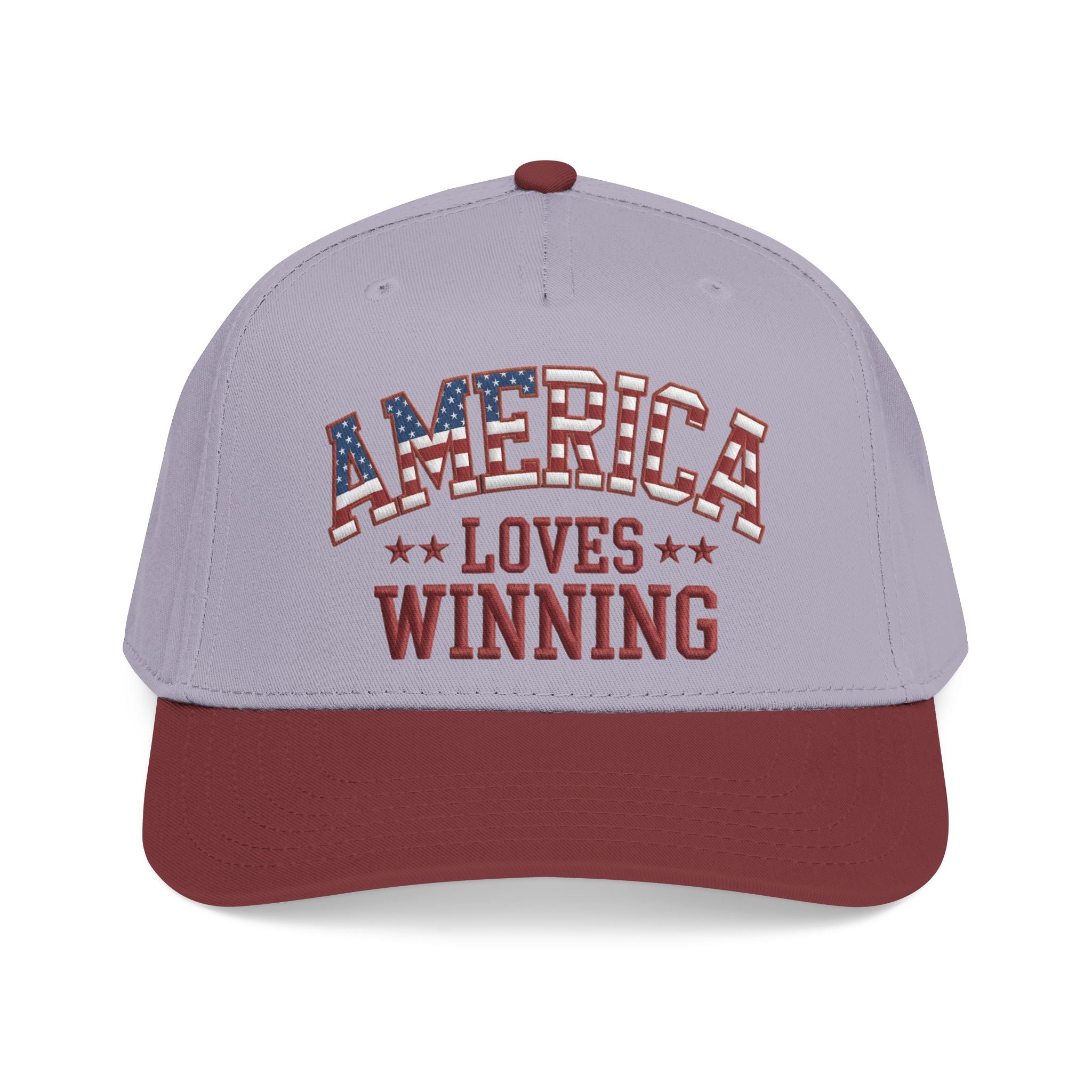 America Loves Winning Patriotic Hat – American Flag Cap
