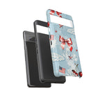 Americana Coquette Cherry Bow Phone Case Printify