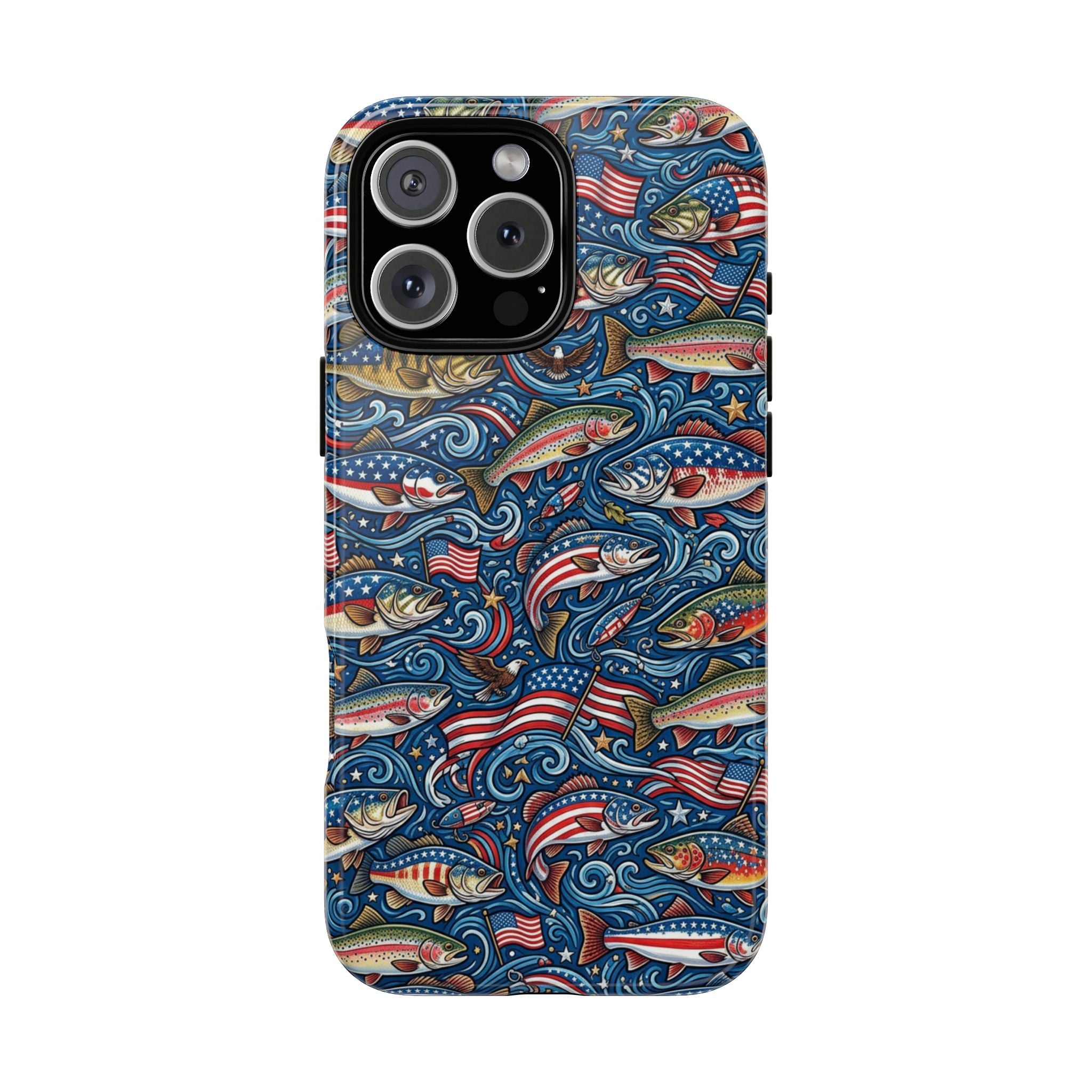 Patriotic Fishing Waters Phone Case Printify