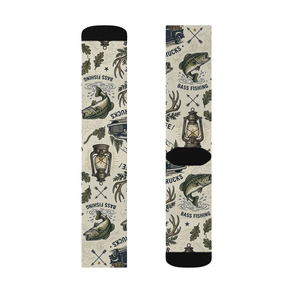 Lucky Buck Outdoors Crew Socks – Hunting & Fishing Adventure Socks Printify