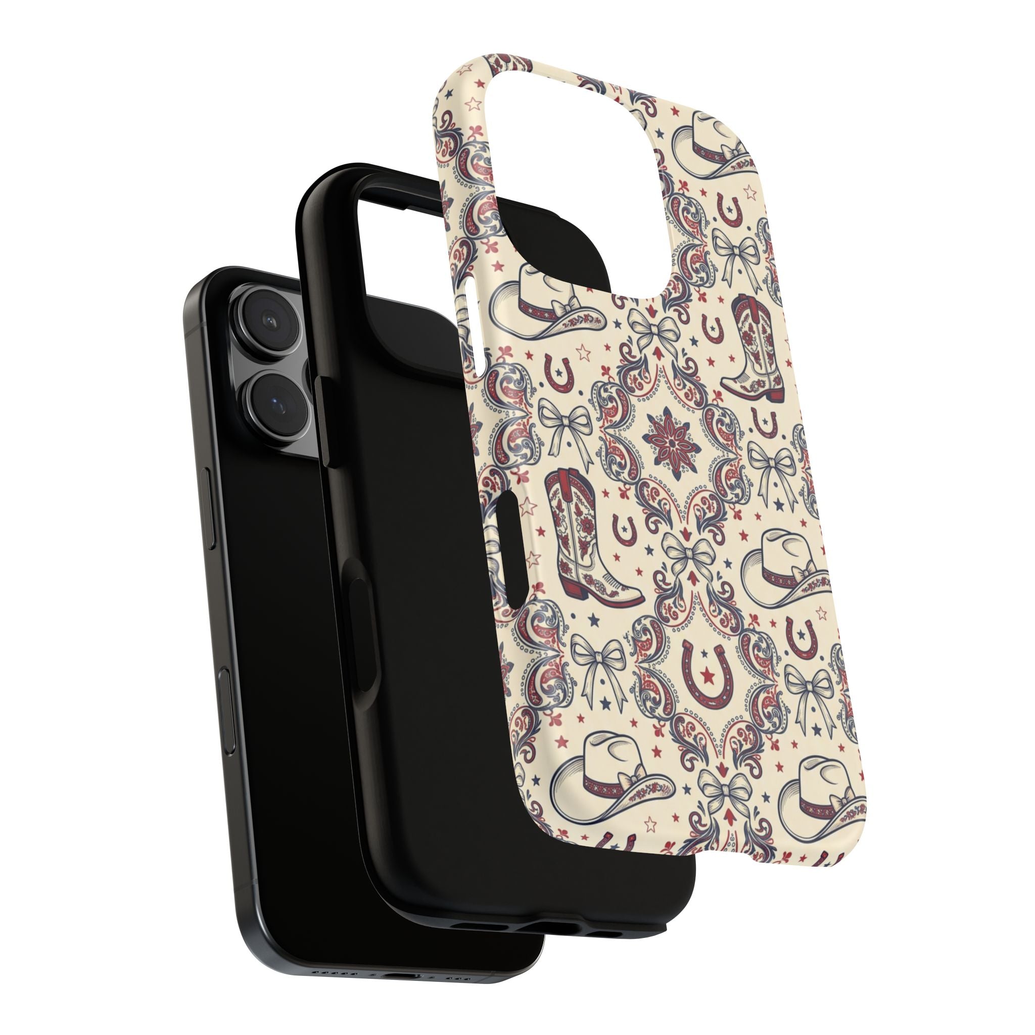 Americana Cowgirl Coquette Phone Case Printify