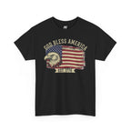 God Bless America 1776 Patriotic T-Shirt – Vintage Eagle Flag USA Tee