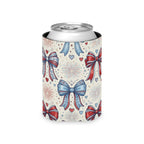 Americana Fireworks & Bows Can Cooler Printify
