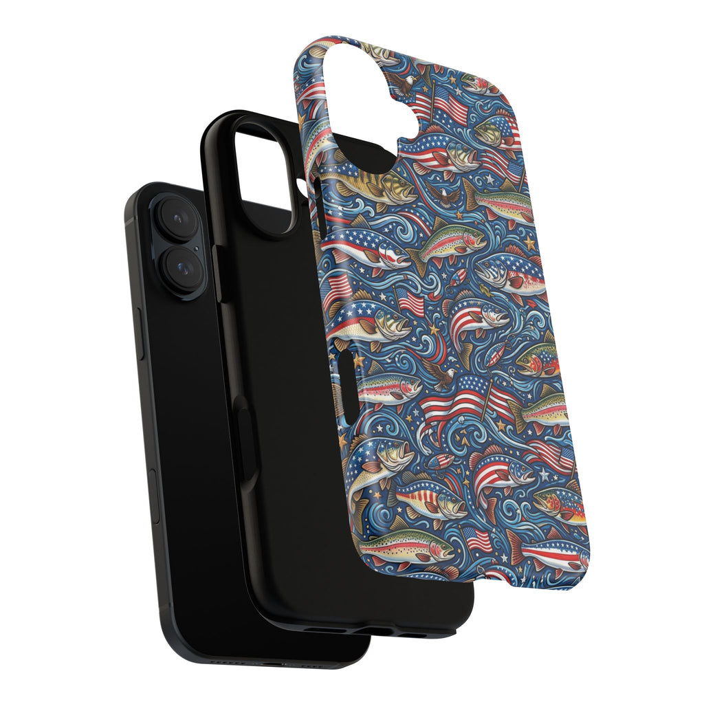 Patriotic Fishing Waters Phone Case Printify