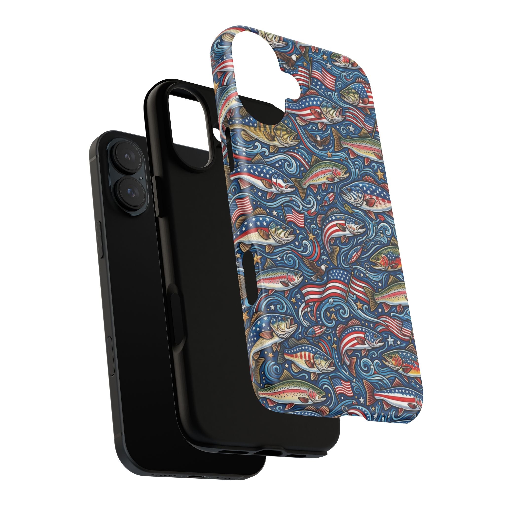 Patriotic Fishing Waters Phone Case Printify