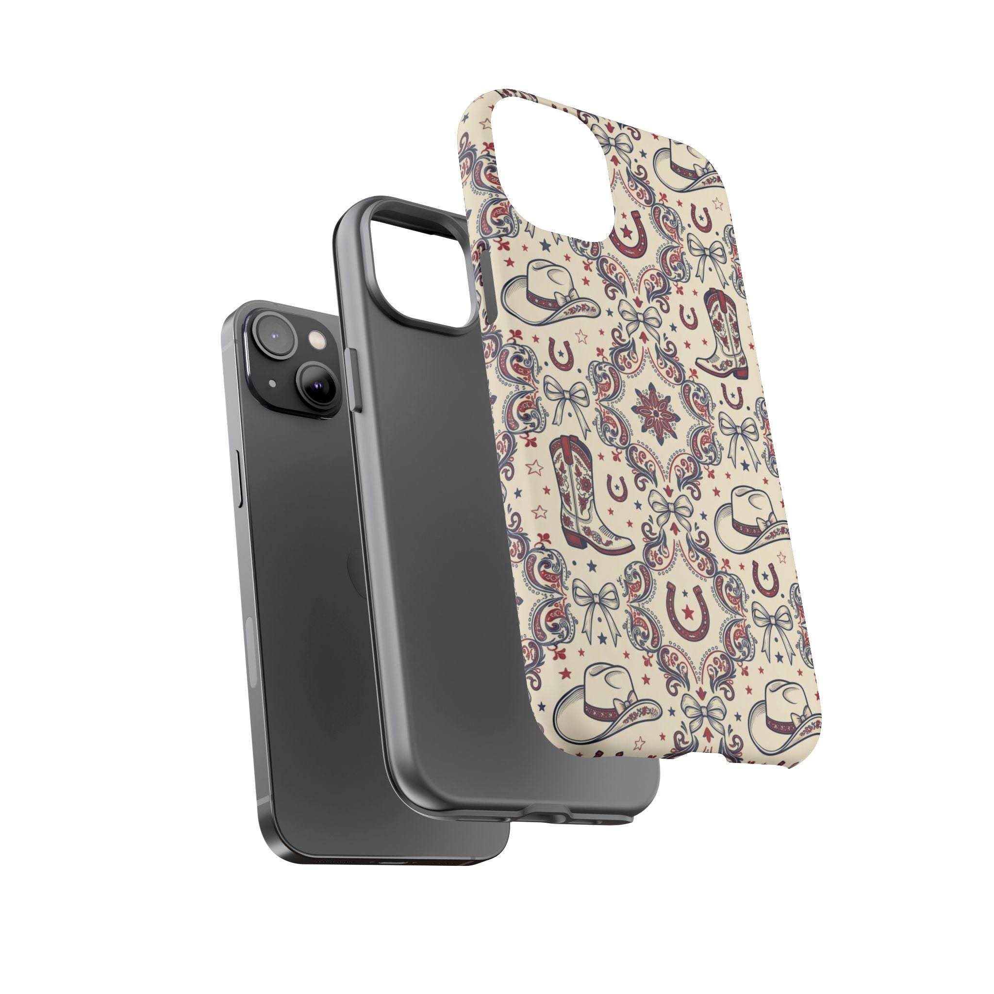 Americana Cowgirl Coquette Phone Case Printify