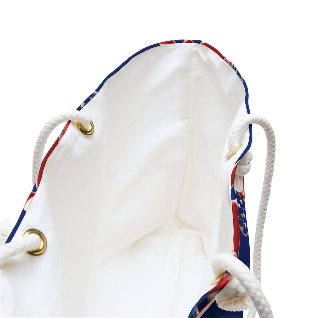 American Flag Fish Weekender Tote Bag Printify