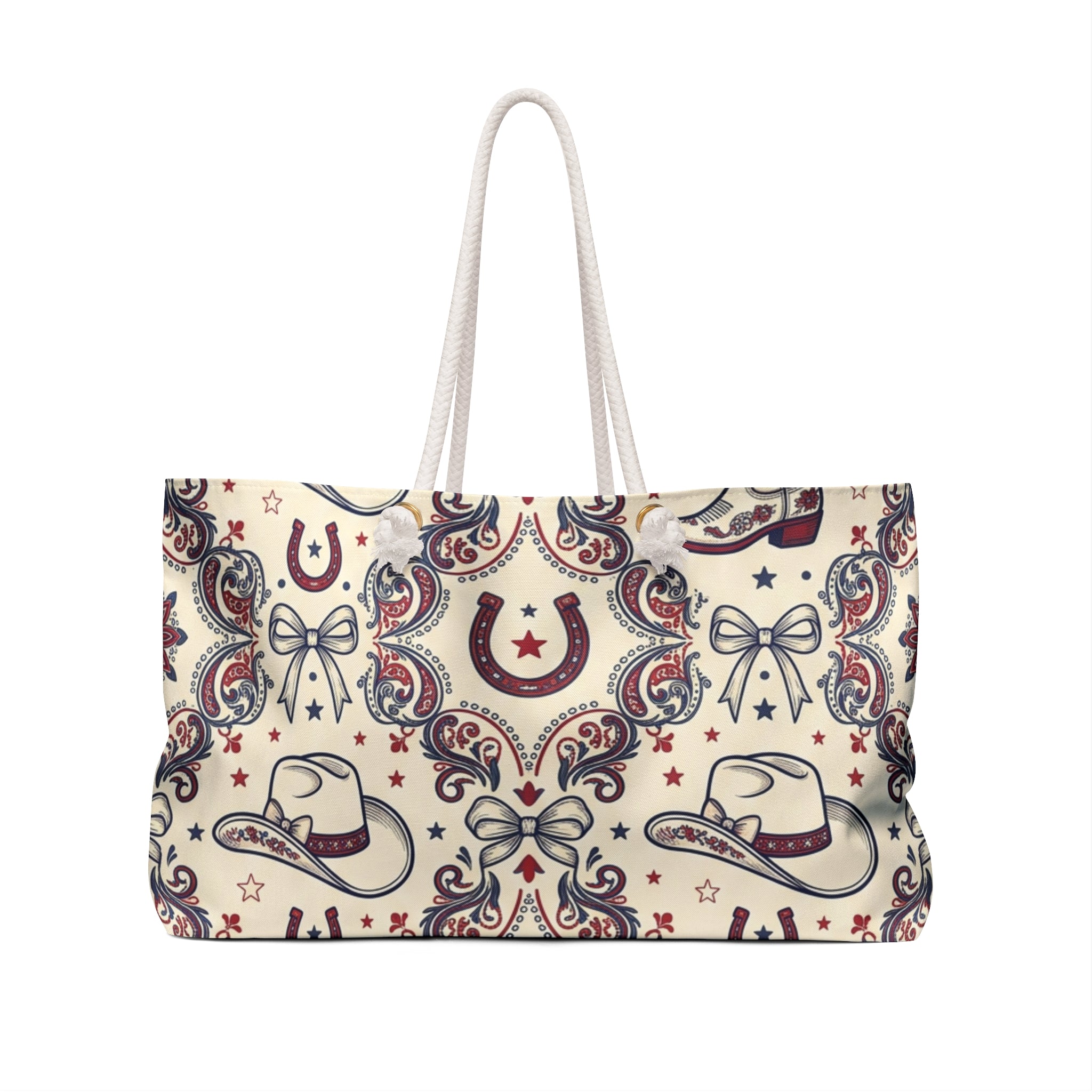 Americana Cowgirl Charm Weekender Tote Printify