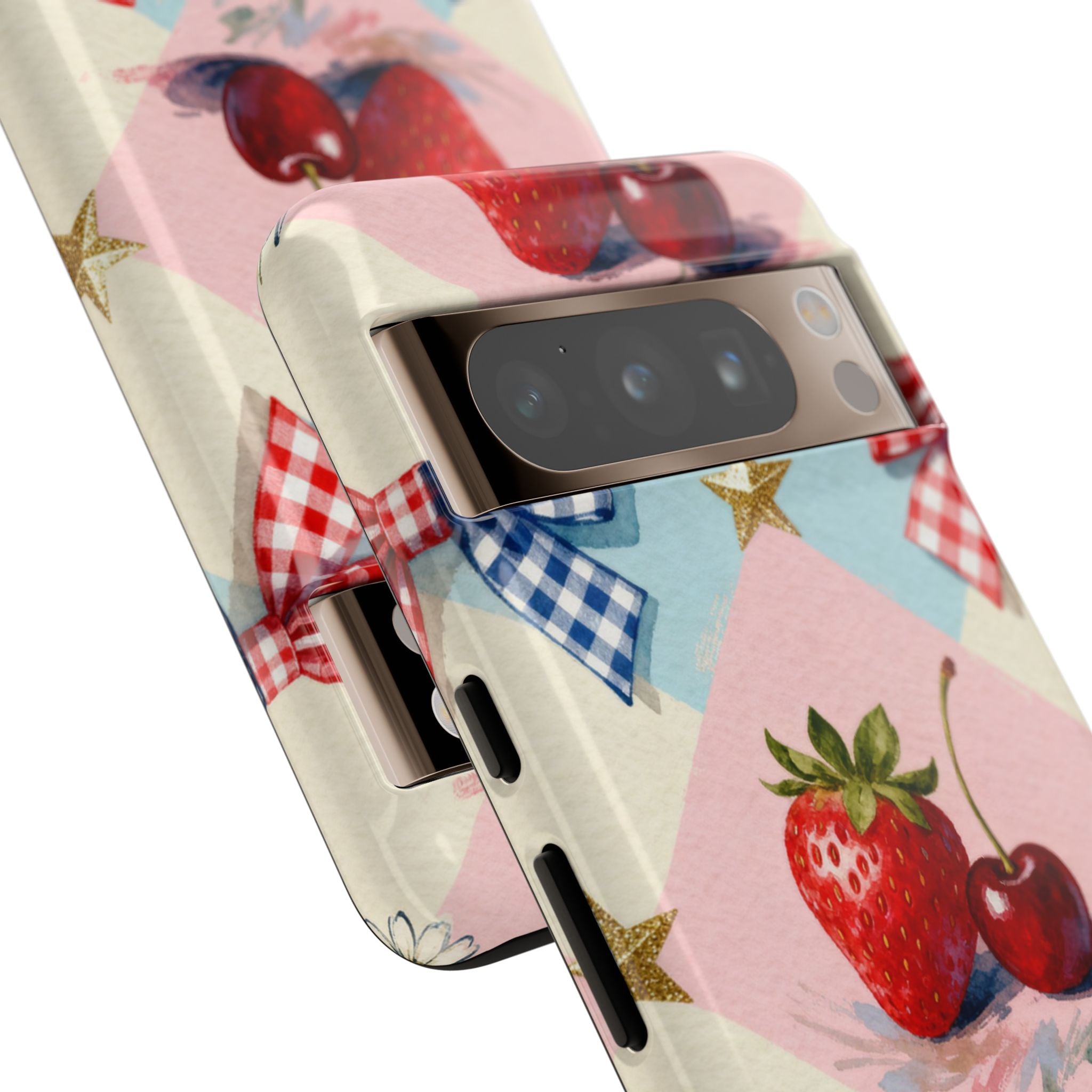Americana Coquette Cherry Picnic Phone Case Printify