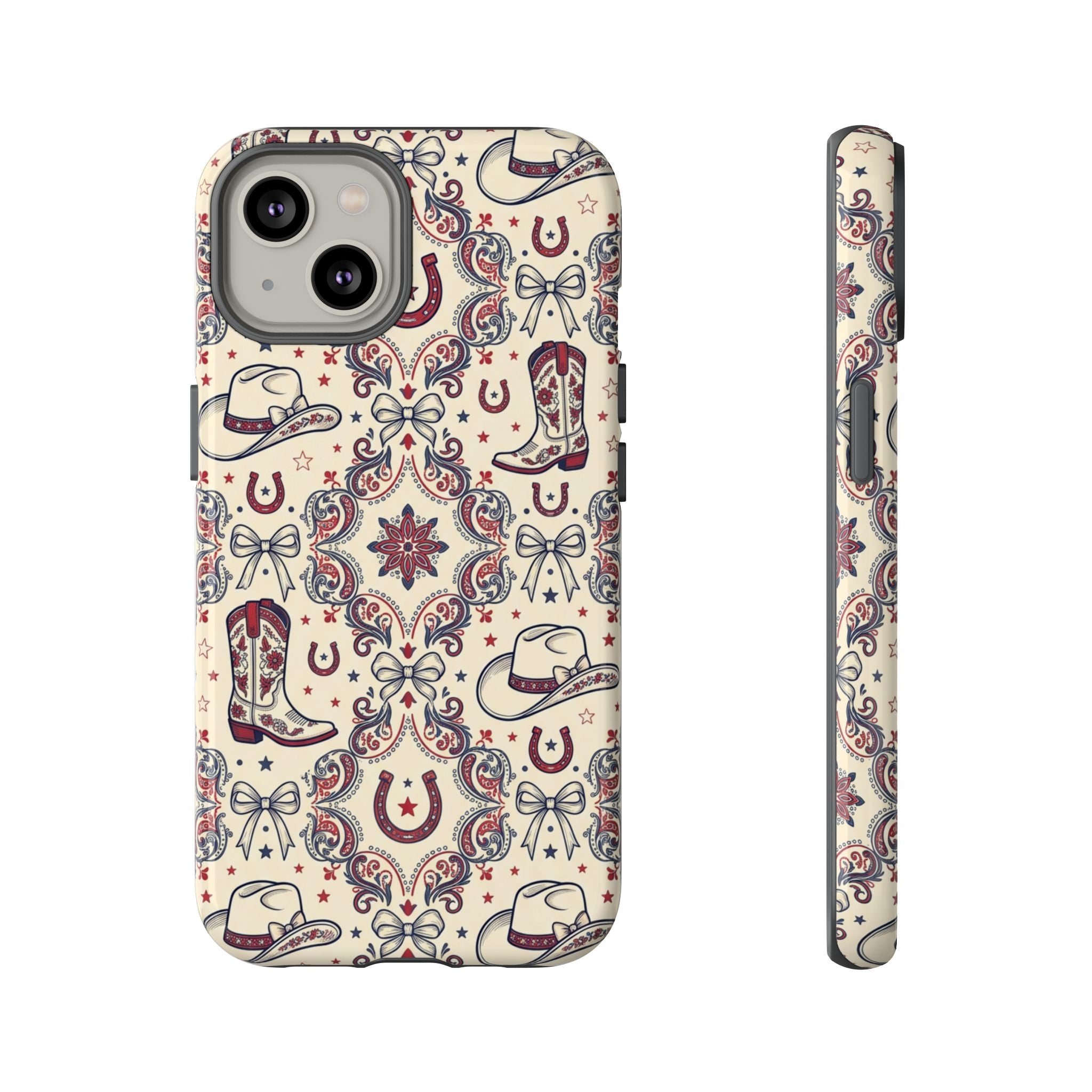 Americana Cowgirl Coquette Phone Case Printify