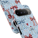 Patriotic Coquette Bows & Fireworks Phone Case Printify