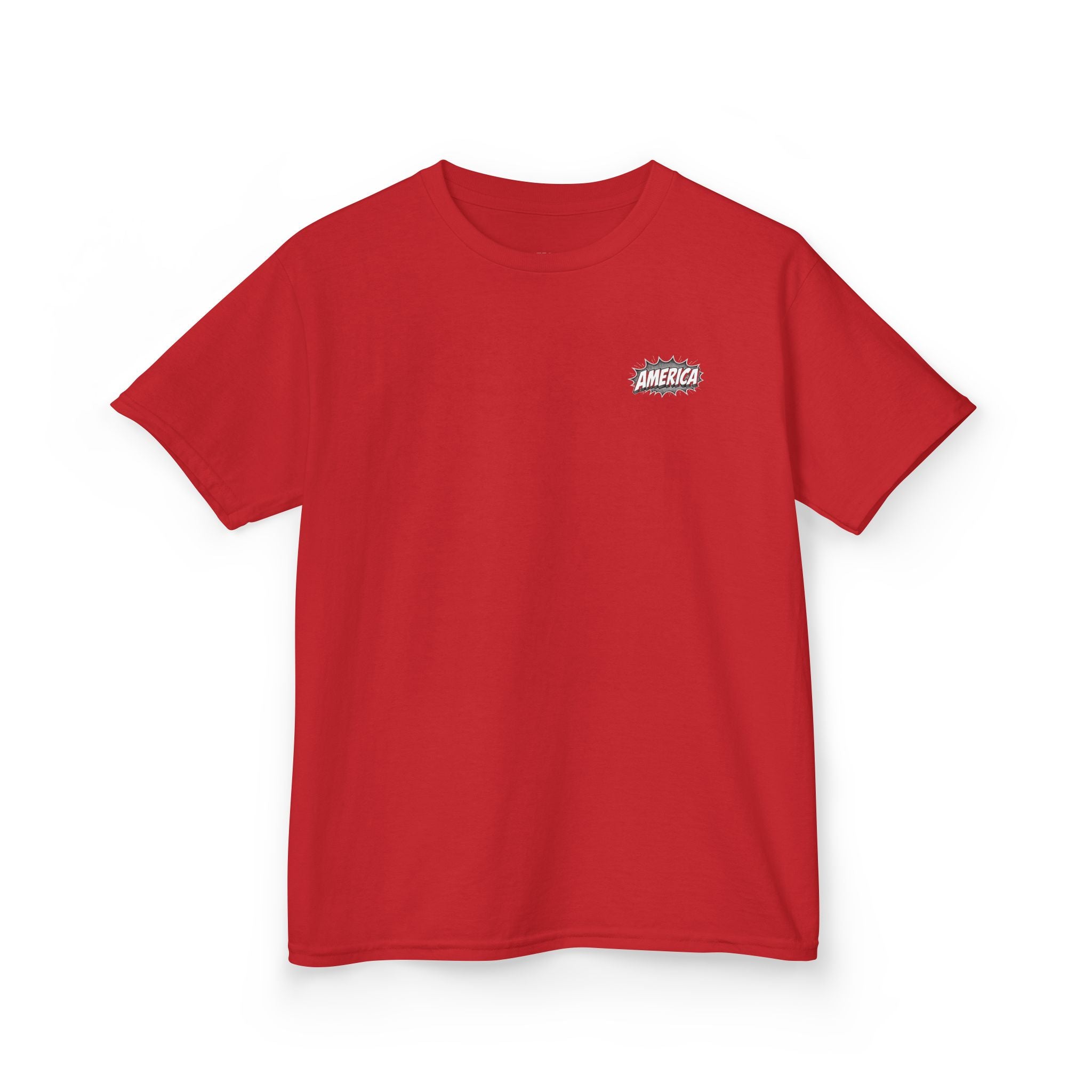 America Comic Book History Kids Tee Printify