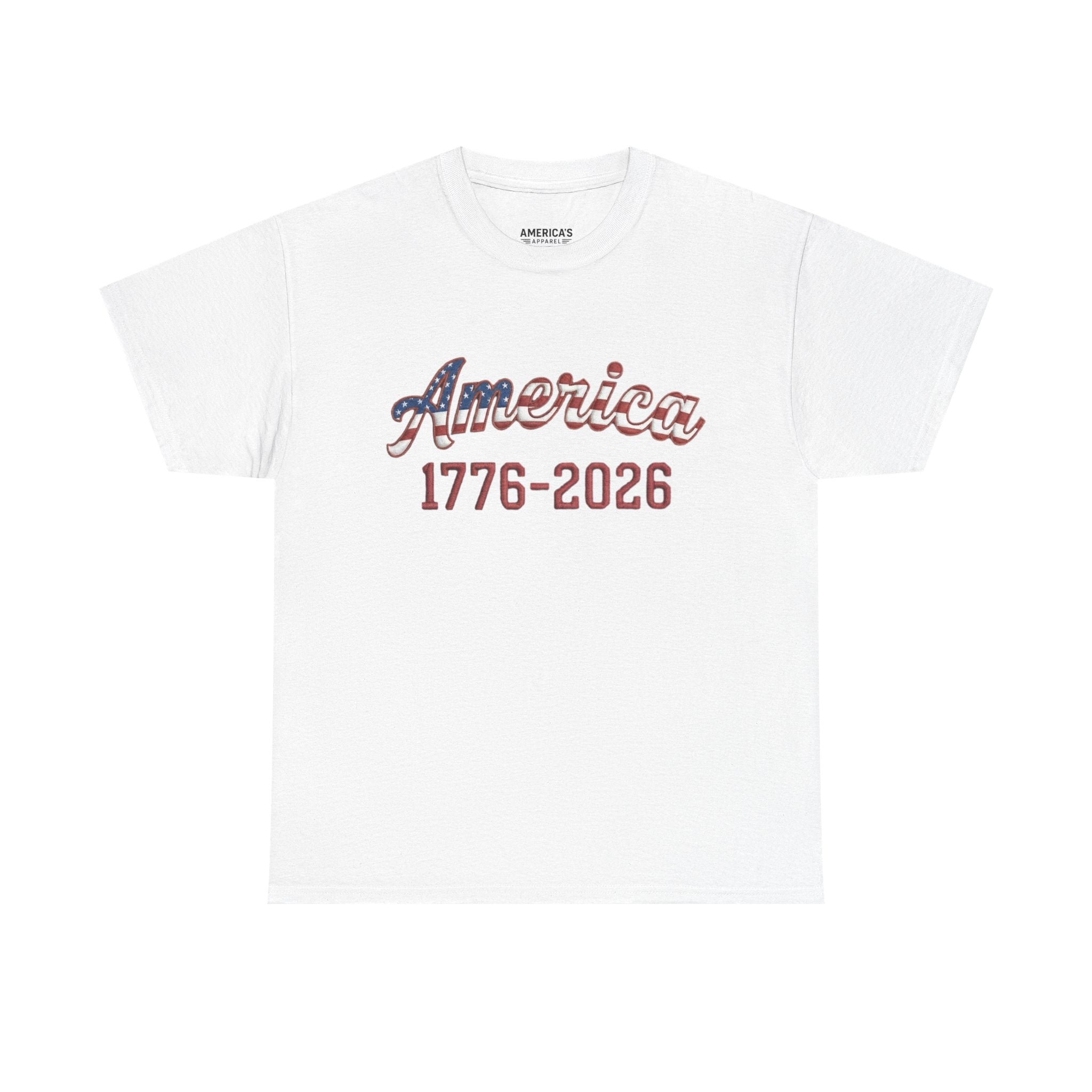 "America 1776–2026" Patriotic Unisex Cotton T-Shirt Printify