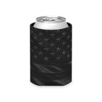 All-Black American Flag Can Cooler — Patriotic Koozie