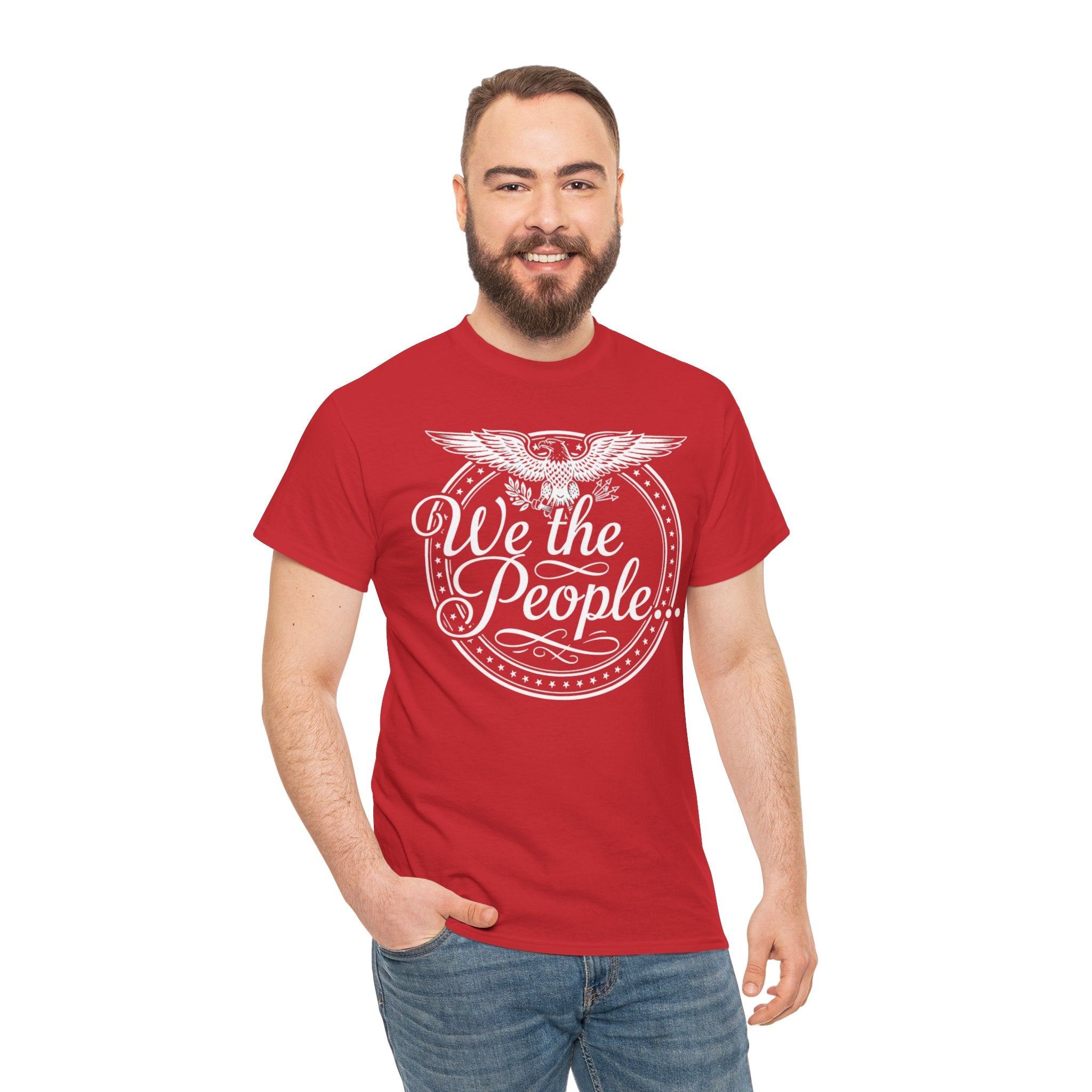 We The People Patriotic Seal T-Shirt – Unisex Heavy Cotton Tee
