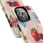 Americana Coquette Cherry Picnic Phone Case Printify