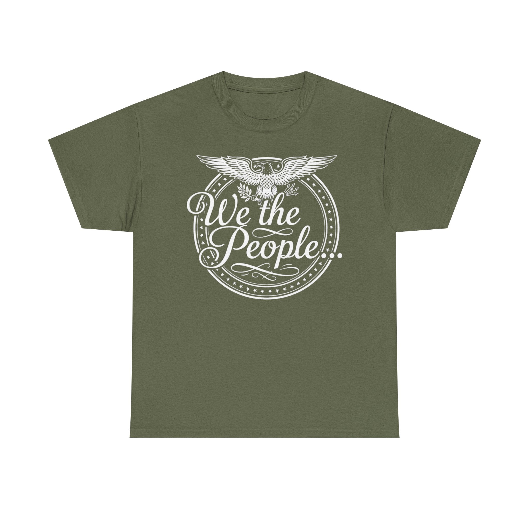 We The People Patriotic Seal T-Shirt – Dark Colors Unisex Heavy Cotton Tee