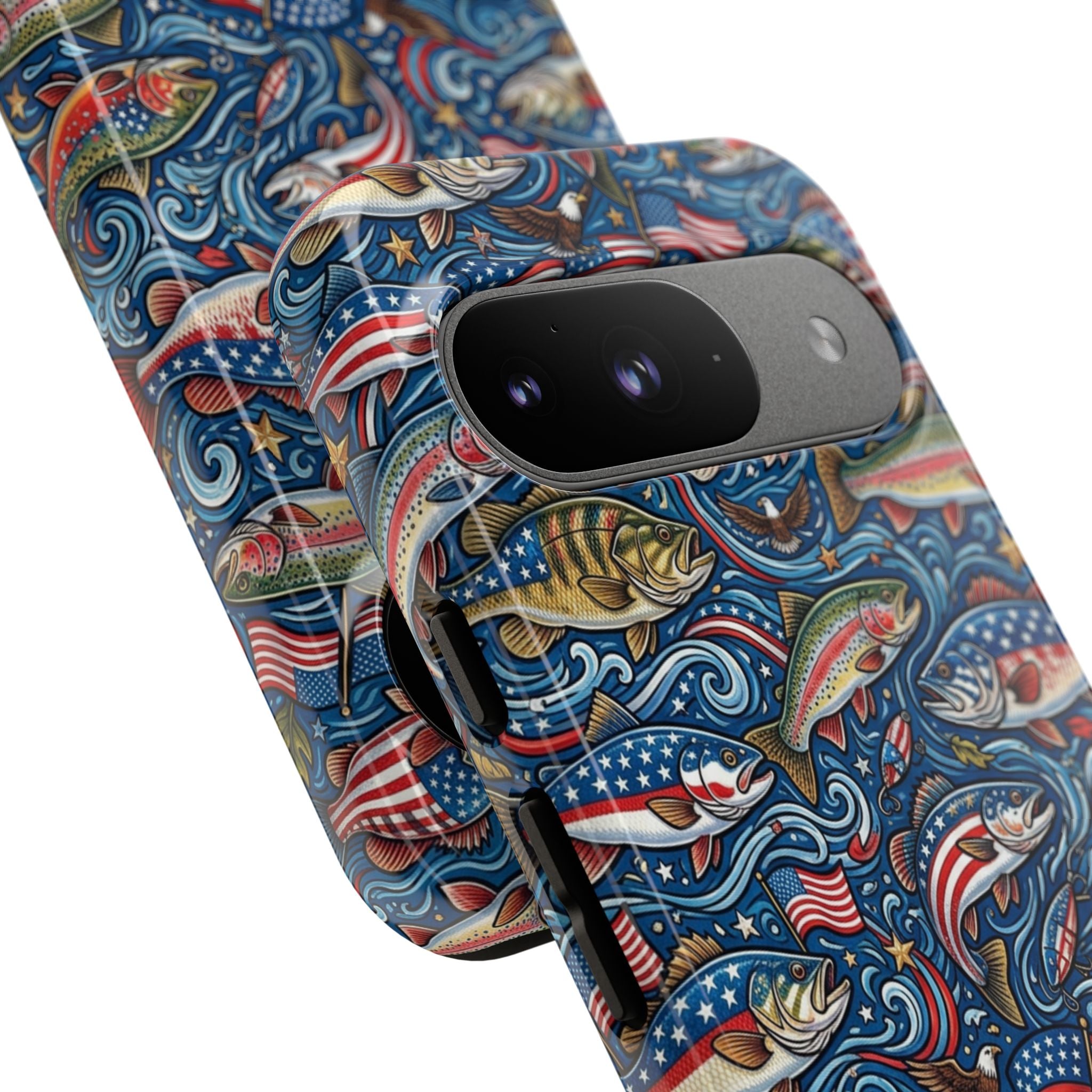 Patriotic Fishing Waters Phone Case Printify
