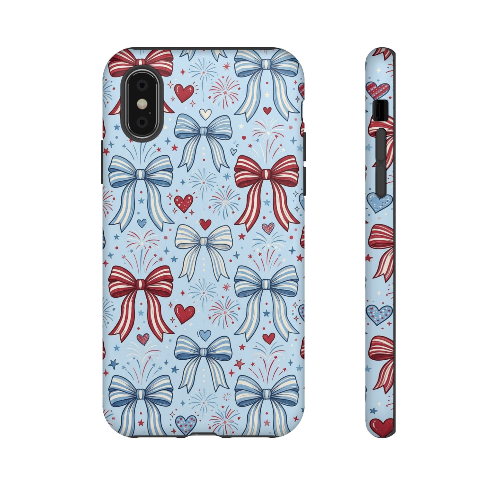 Patriotic Coquette Bows & Fireworks Phone Case Printify