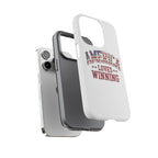 America Loves Winning Patriotic Phone Case – Tough Dual Layer iPhone & Samsung Galaxy S26 Case