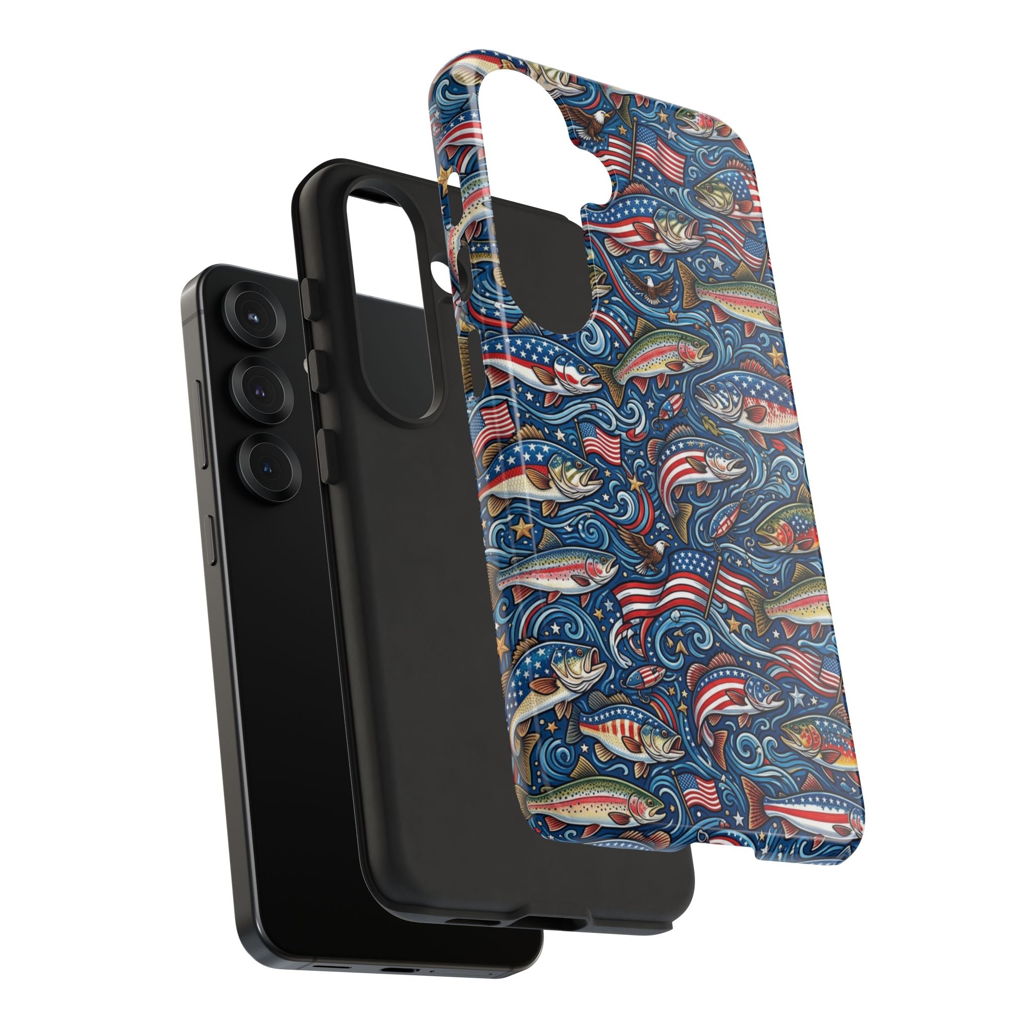 Patriotic Fishing Waters Phone Case Printify