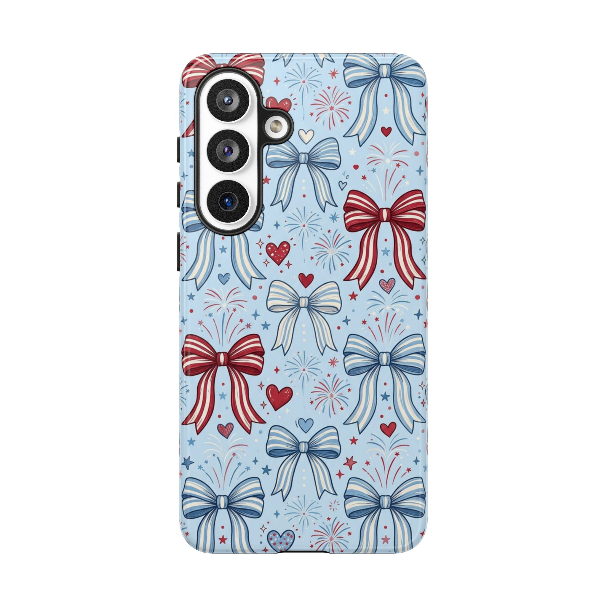 Patriotic Coquette Bows & Fireworks Phone Case Printify