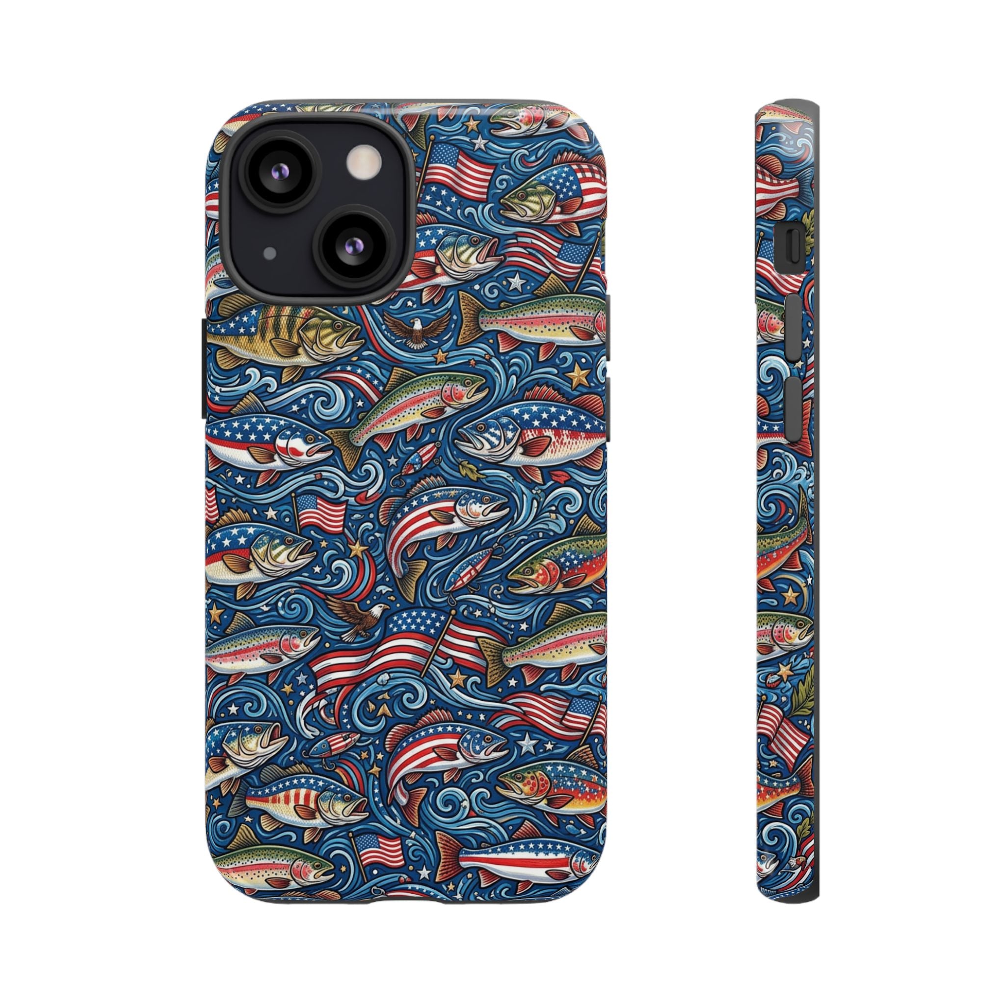Patriotic Fishing Waters Phone Case Printify