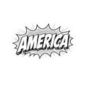 America Comic Book Sticker — Retro Patriotic Kiss-Cut Decal Printify