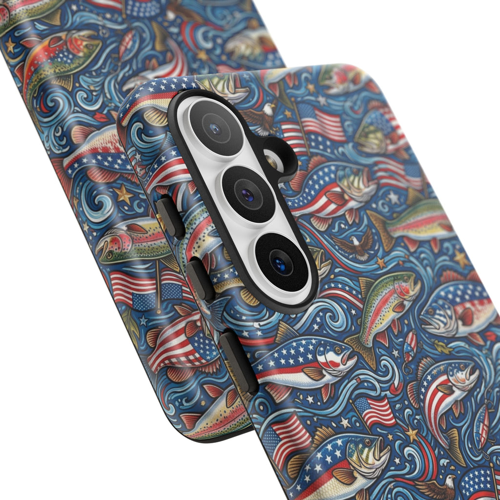 Patriotic Fishing Waters Phone Case Printify