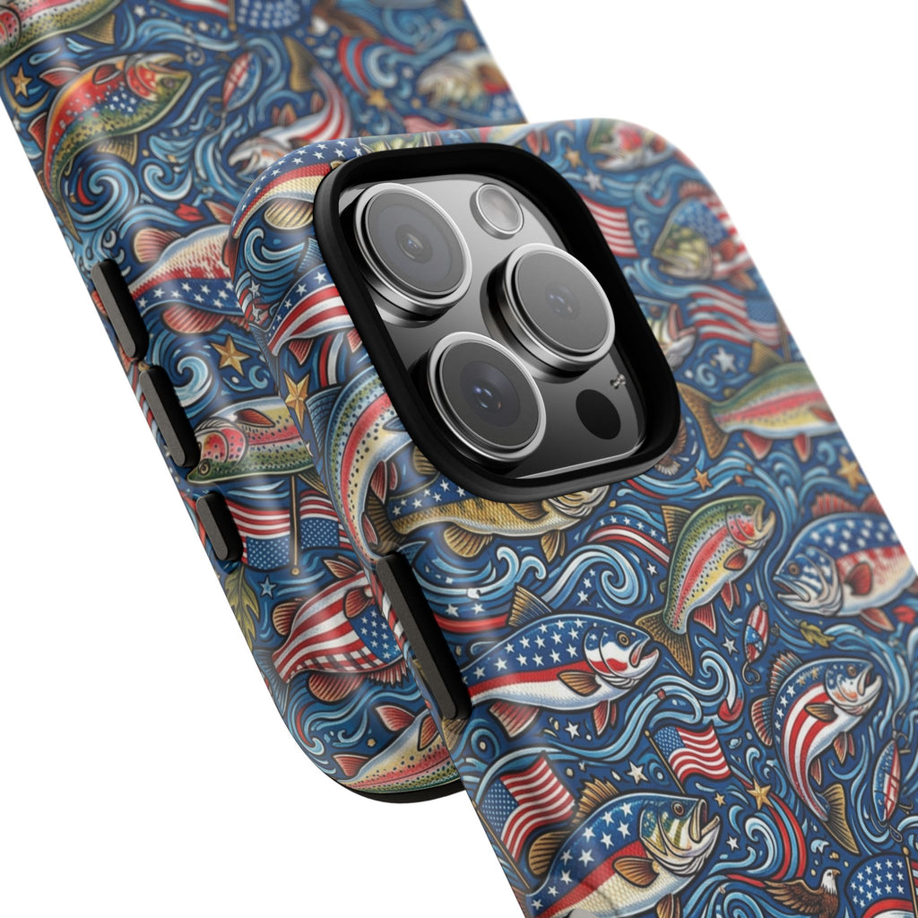 Patriotic Fishing Waters Phone Case Printify