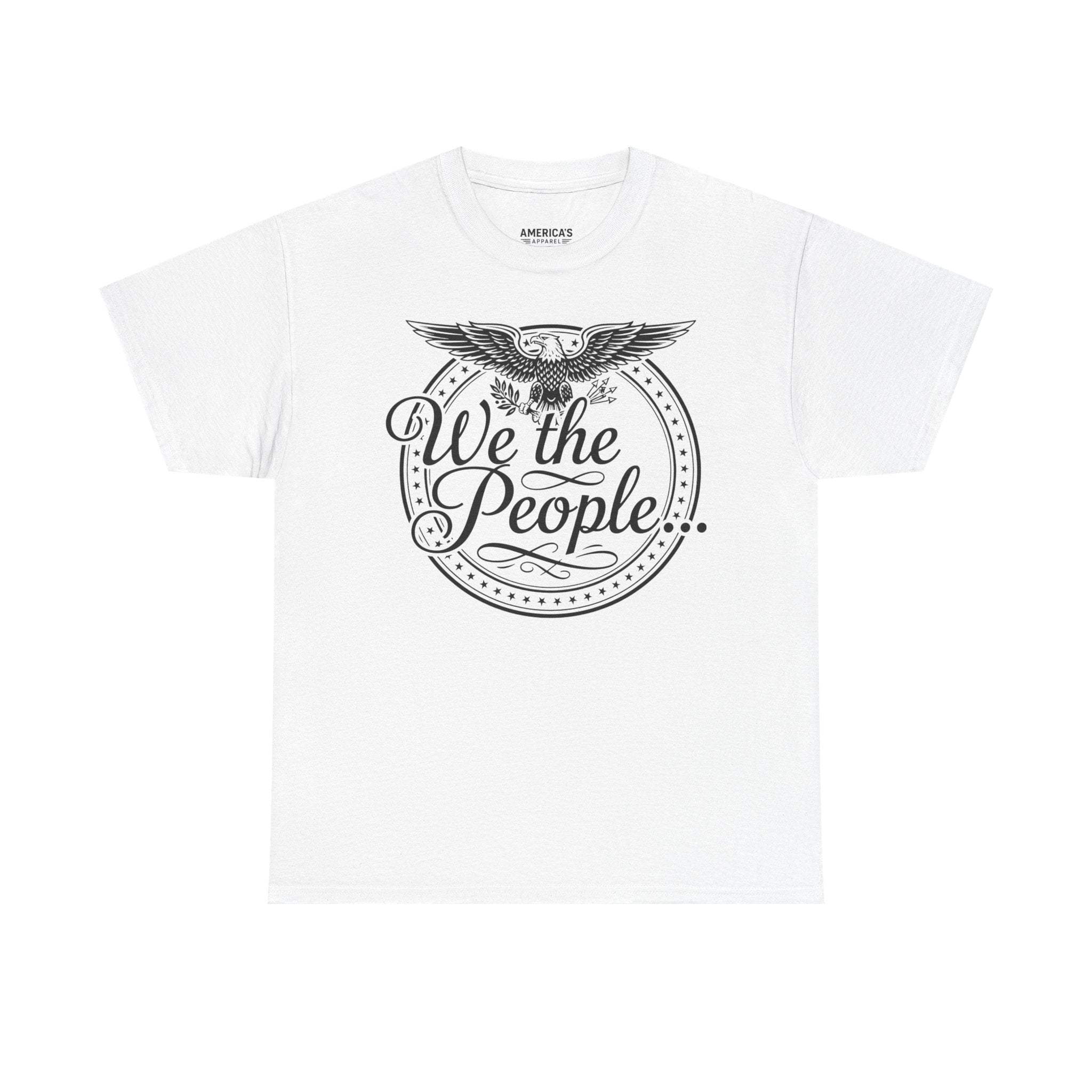 We The People Patriotic Seal T-Shirt – Unisex Heavy Cotton Tee Printify