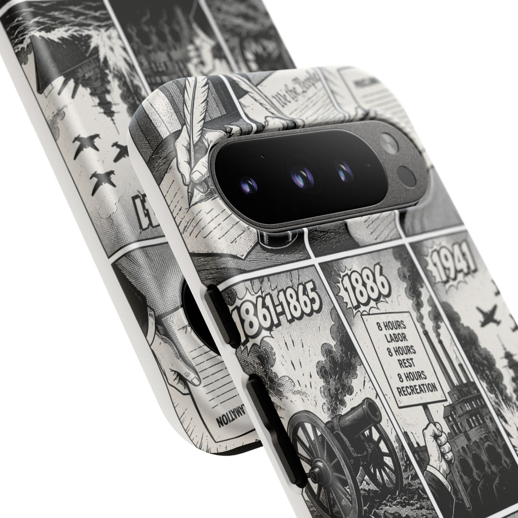 America Through the Ages Comic History Phone Case Printify