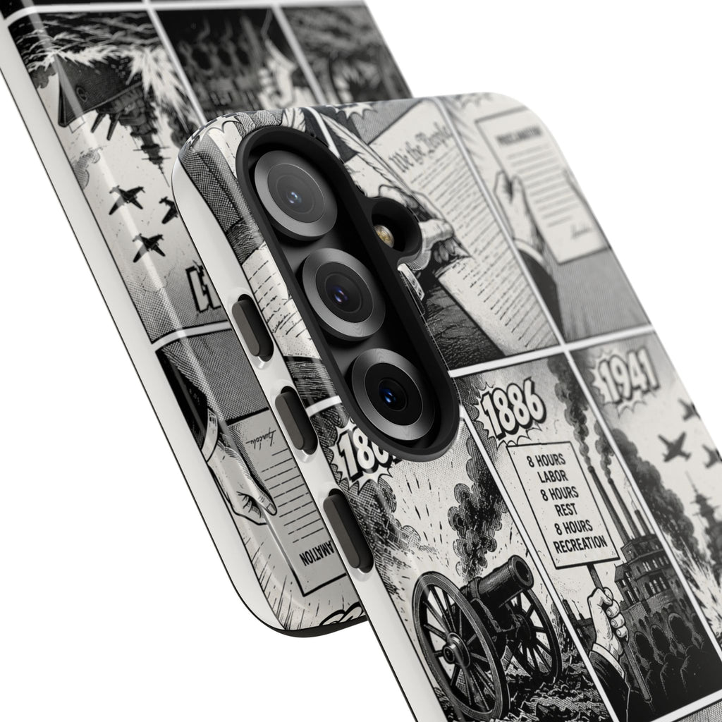 America Through the Ages Comic History Phone Case Printify